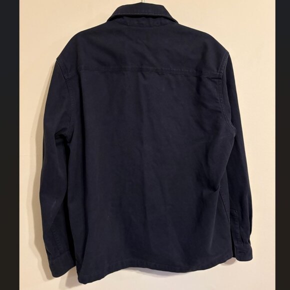 H&M Navy Blue Zip-Up Utility Jacket Men's Size L - Picture 2 of 6